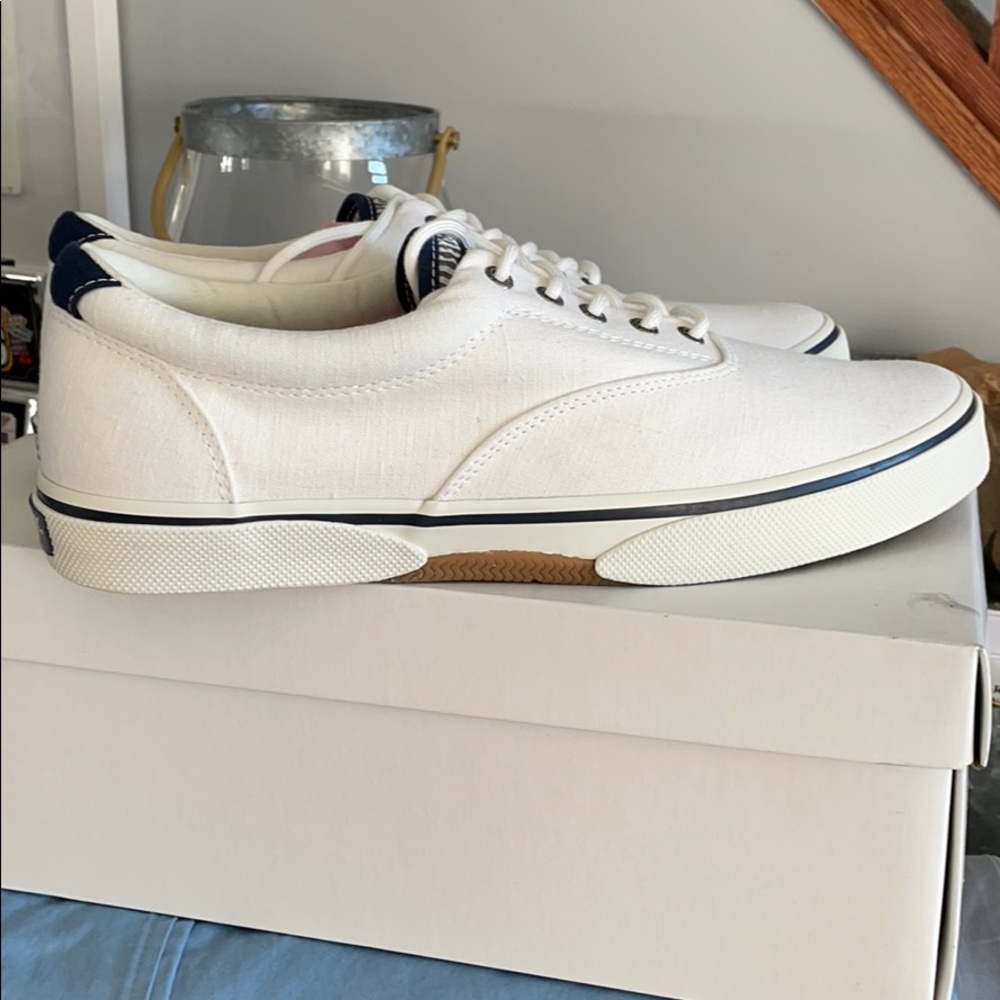 Men’s Sperry Boat Shoes - White - Size 12